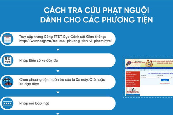 Cách tra cứu phạt nguội giao thông toàn quốc trên web